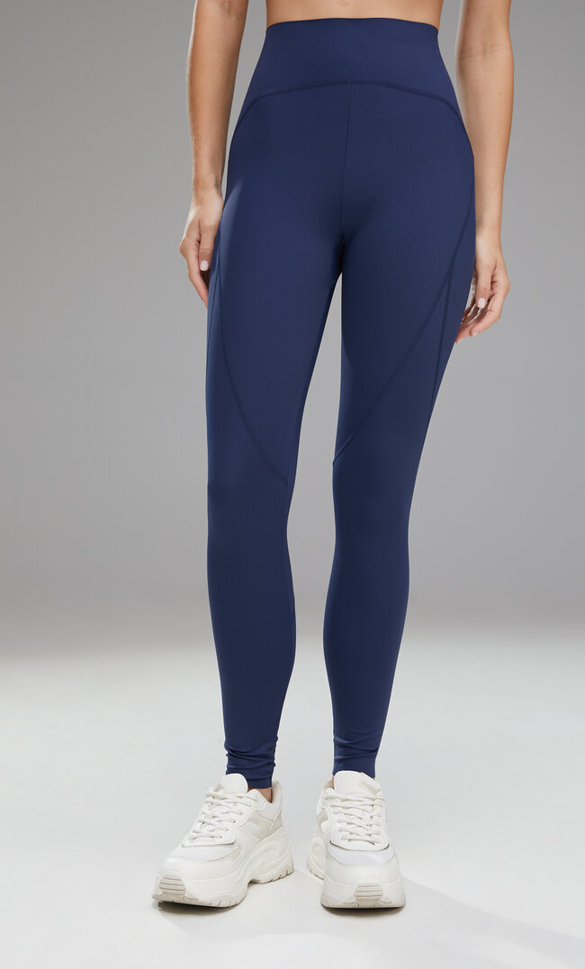 

Stradivarius Modelujące Legginsy Sportowe Morski Xs