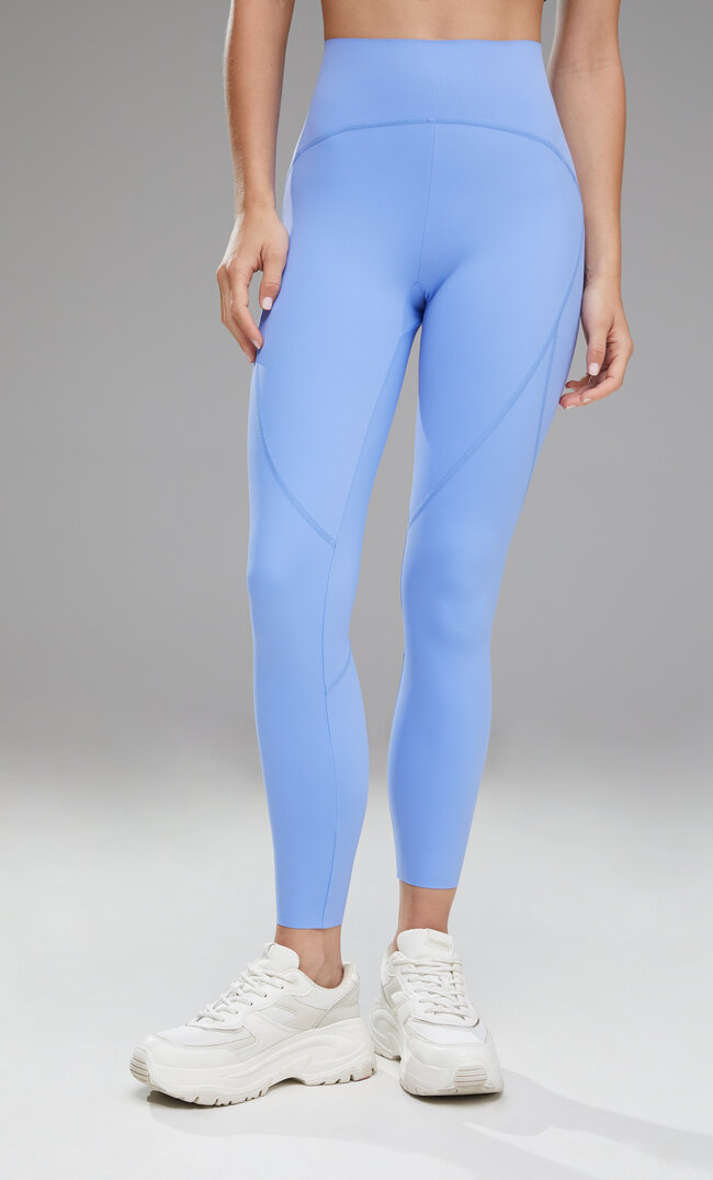 

Stradivarius Figurformende Sportleggins Elektrisch Blau M