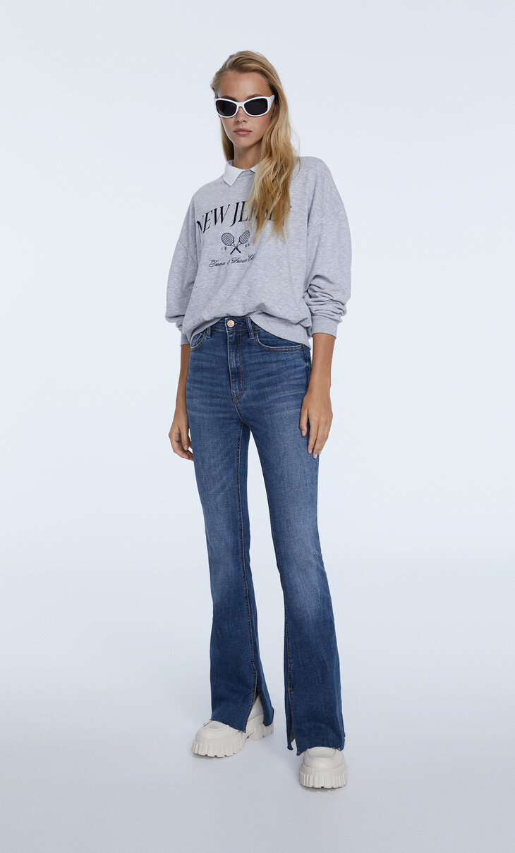Jeans Flare de Mujer - Colección 2022 | Stradivarius España