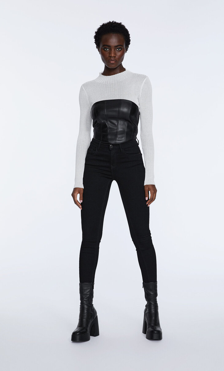 Stradivarius - Low waist skinny jeans