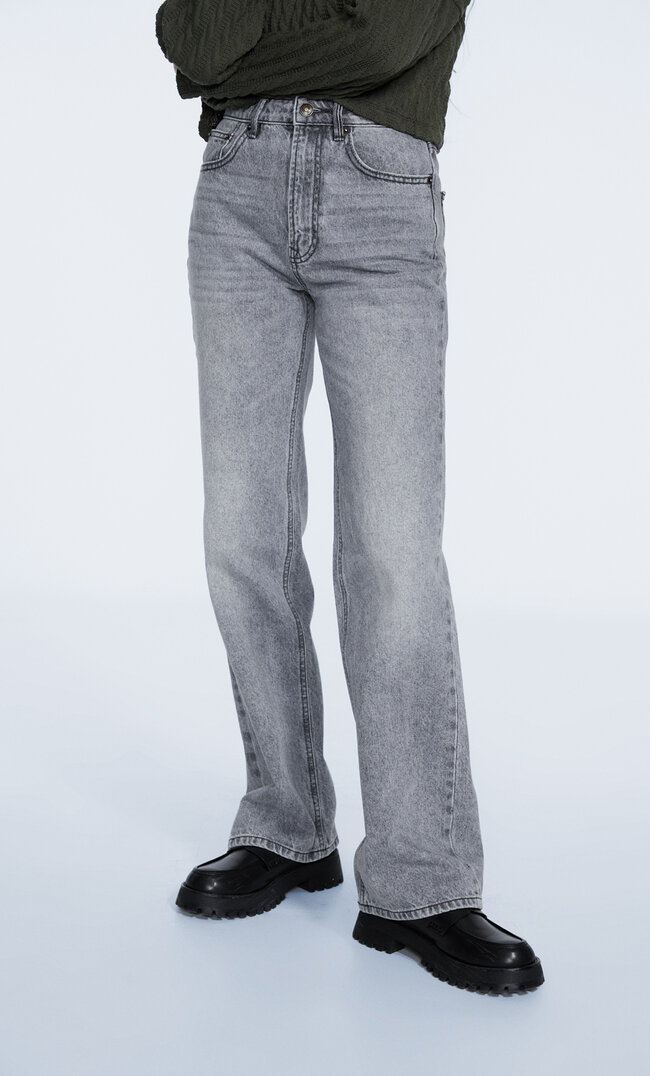 

Stradivarius Straight-Fit-Jeans Grau 42