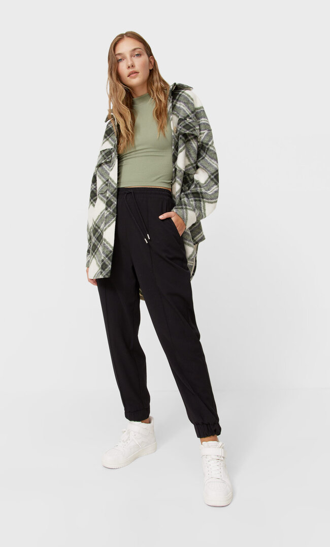 

Stradivarius Pantalon Jogger Habillé Noir L