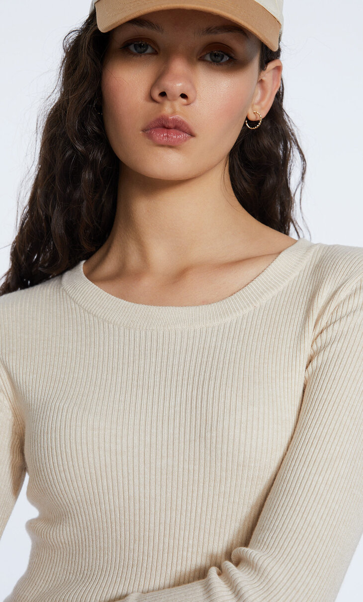 Sweater met ronde hals