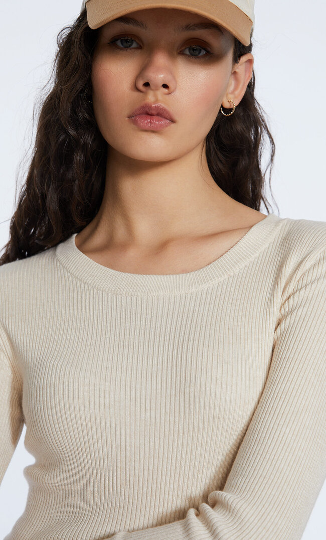 

Stradivarius Pullover Mit Rundausschnitt Steingrau Xs