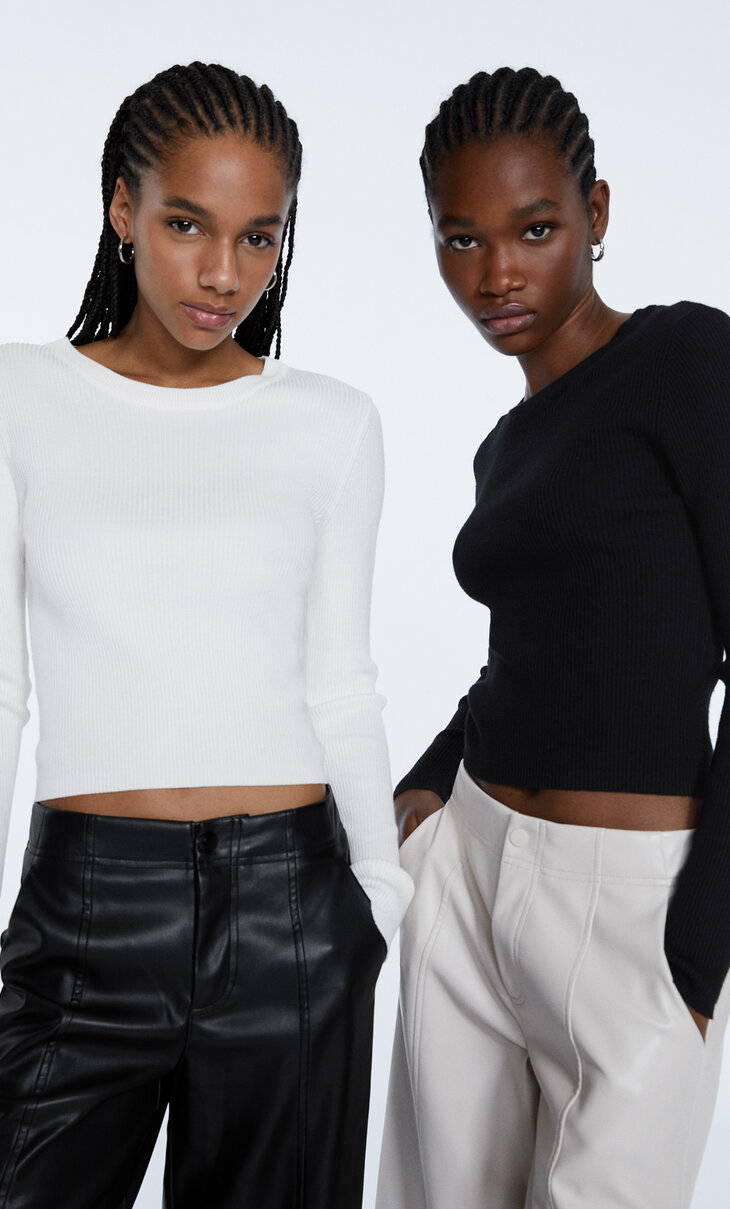 Pack of 2 round neck tops