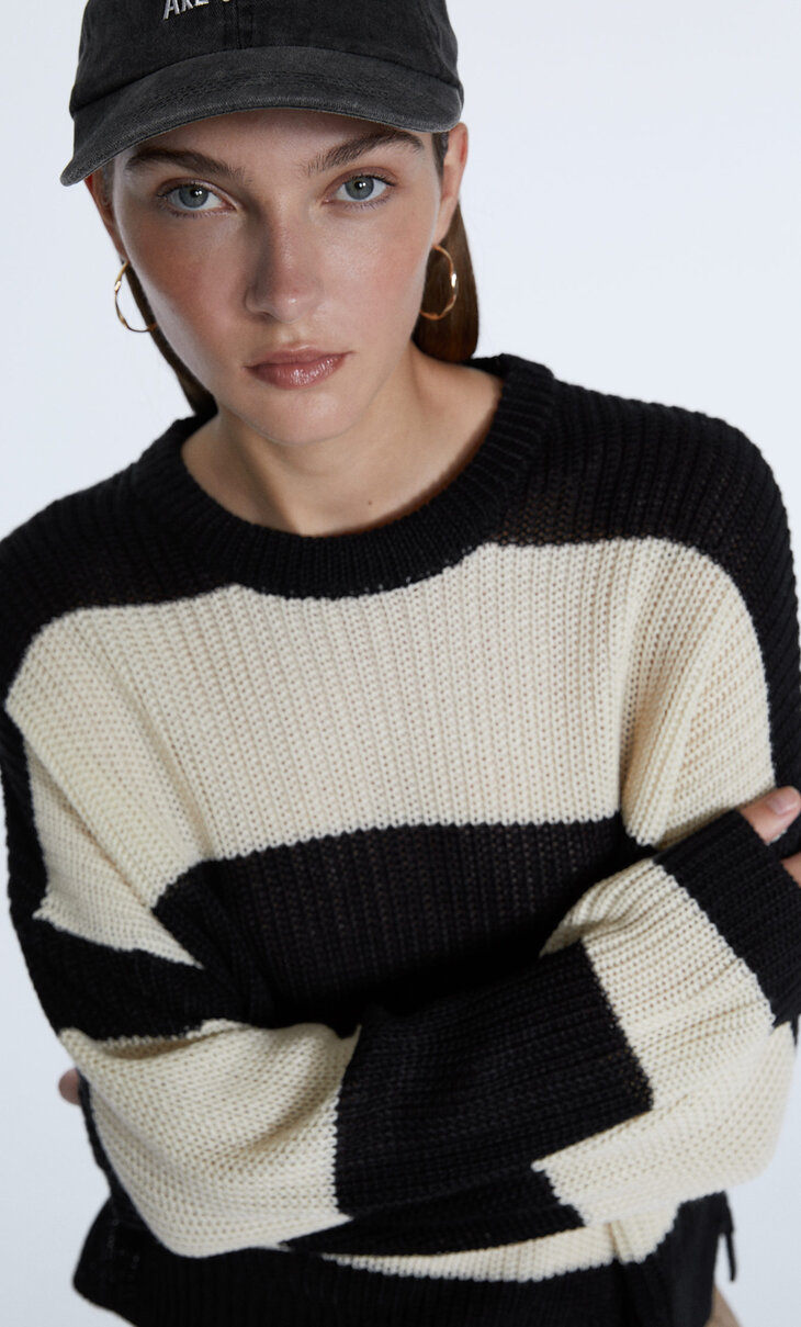 Basic striped sweater