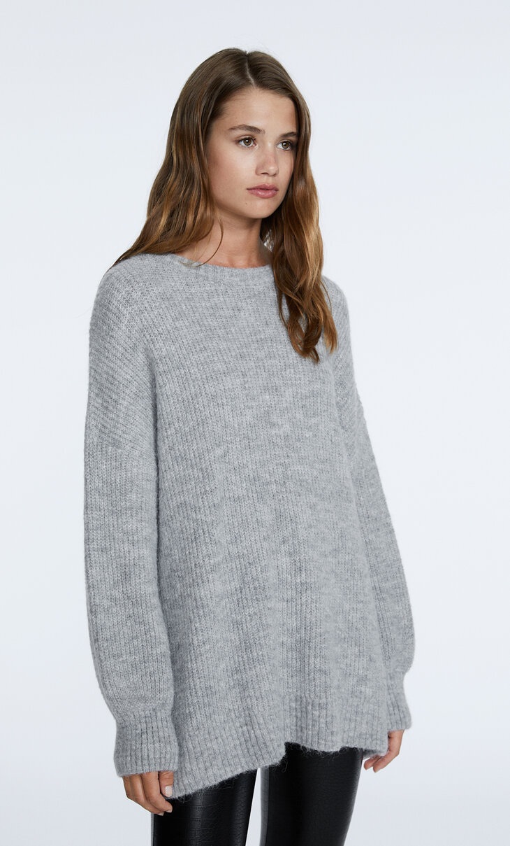 Dzianinowy sweter oversize
