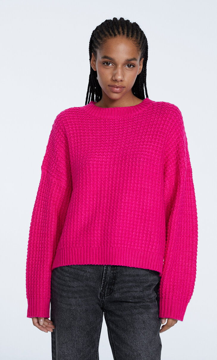 Bazični teksturirani pulover