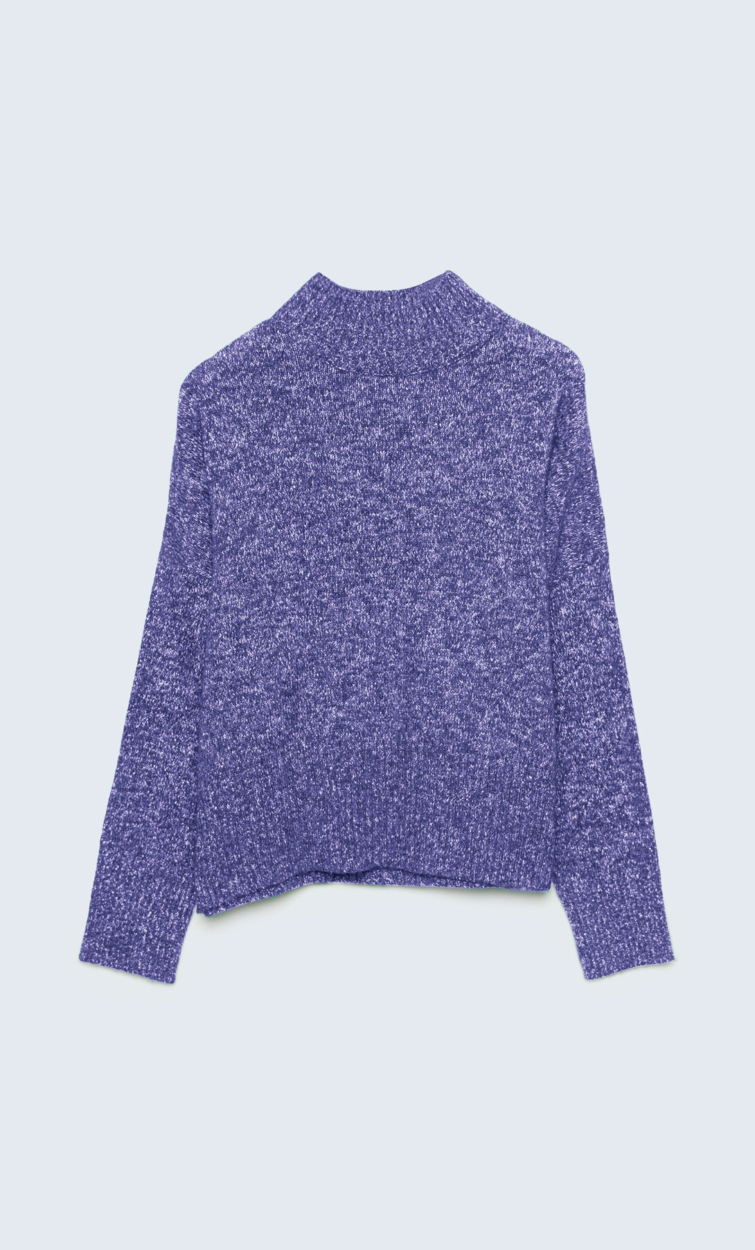 Eduavar Womens Casual Long Sleeve Color Block Soft Knit Mock Turtleneck Sweater Pullover Jumper Tops 