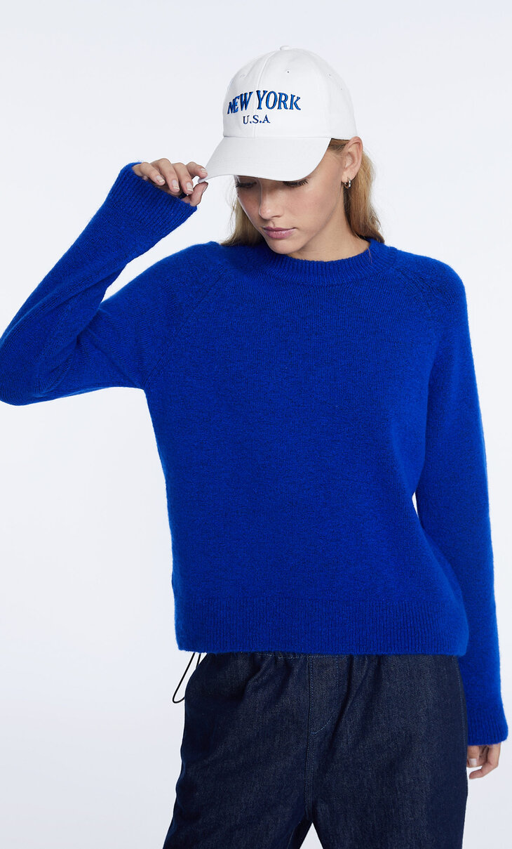 Sweater básica de ponto tipo feltro
