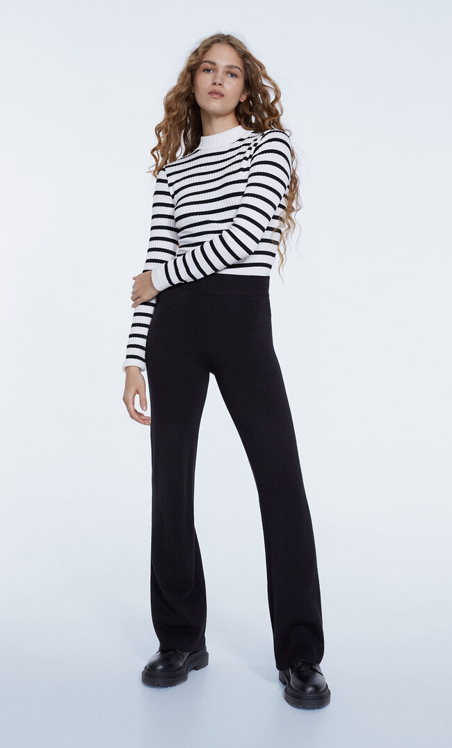 

Stradivarius Strickhose Schwarz M