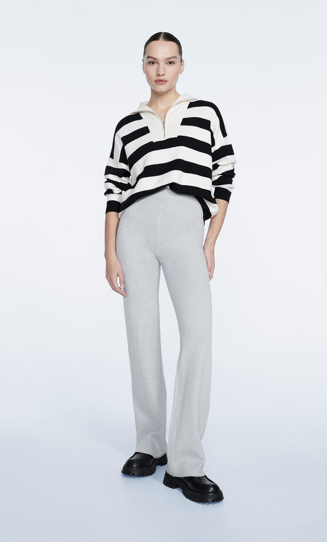 

Stradivarius Strickhose Grau Melange Xs