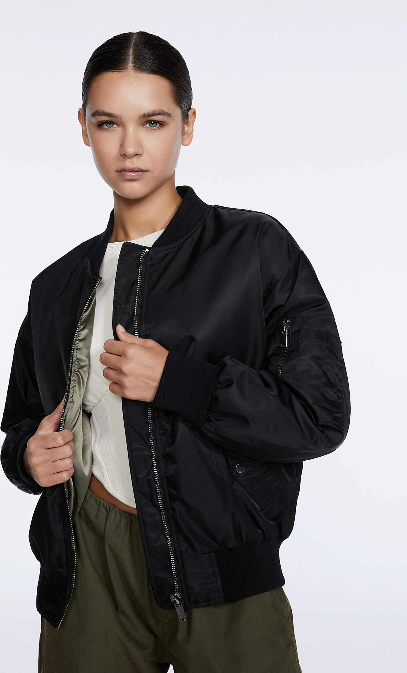 baseball jacket stradivarius