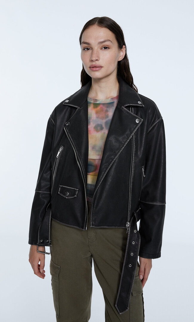 

Stradivarius Bomberka Vintage Czarny S