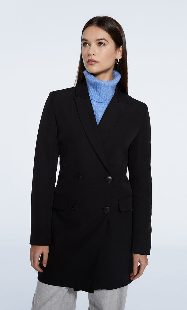 

Stradivarius Sukienka Marynarka Czarny Xs