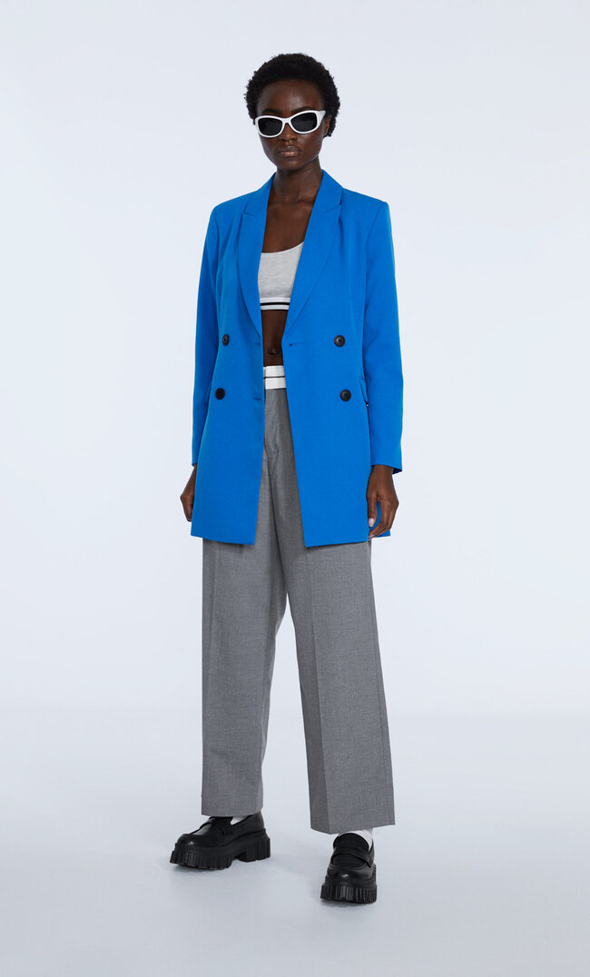 

Stradivarius Blazerkleid Elektrisch Blau Xl