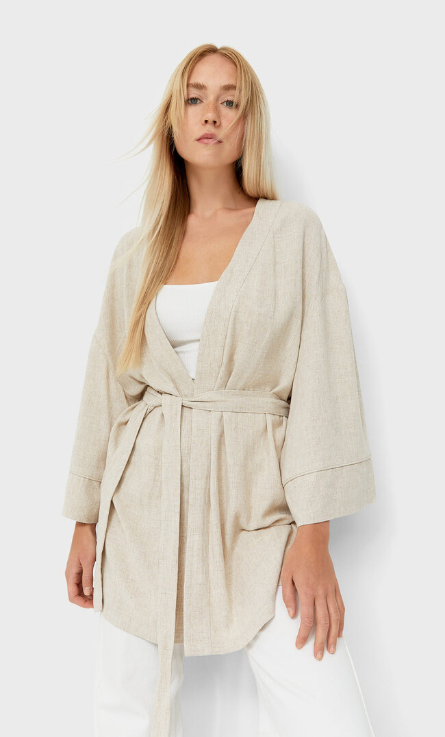 Stradivarius Kimono Rustique Pierre L