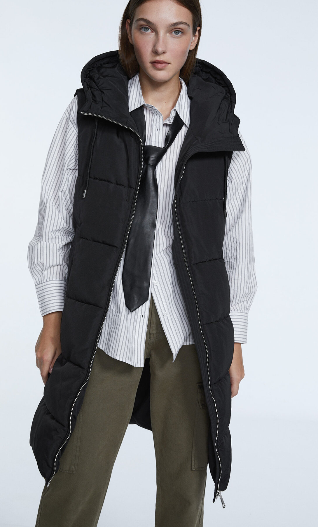 long puffa gillet