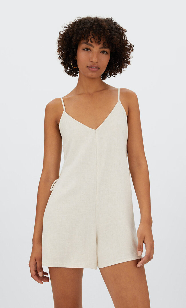 

Stradivarius Combishort Rustique Lacé Pierre L