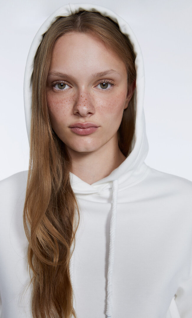 

Stradivarius Basic-Hoodie Transparent Xs