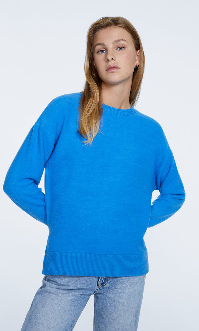 

Stradivarius Weiches Shirt Mittelblau Xs