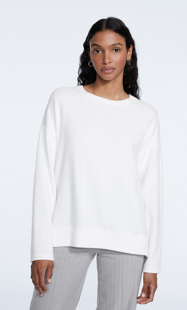 

Stradivarius Top Au Toucher Soyeux Transparent Xl