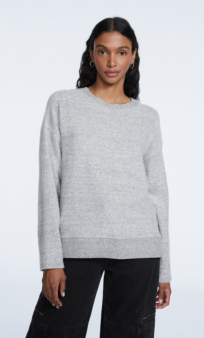 

Stradivarius Weiches Shirt Grau Melange L
