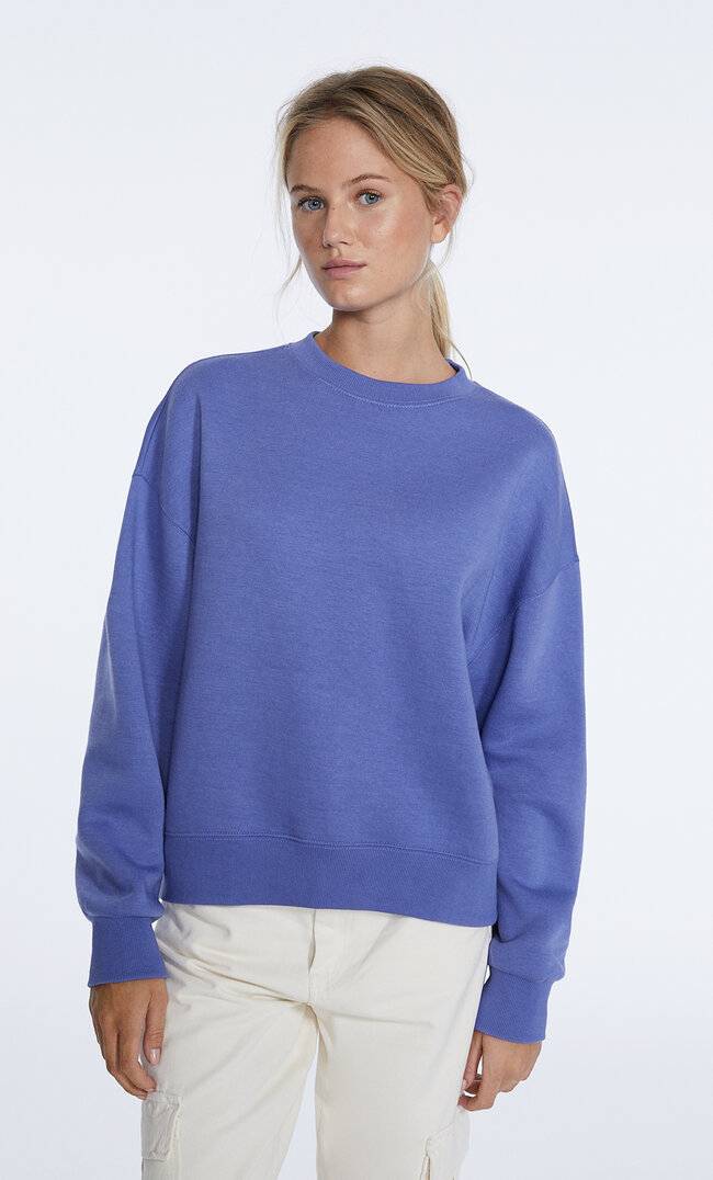 Stradivarius Bluza Basic Purpurowy Xl
