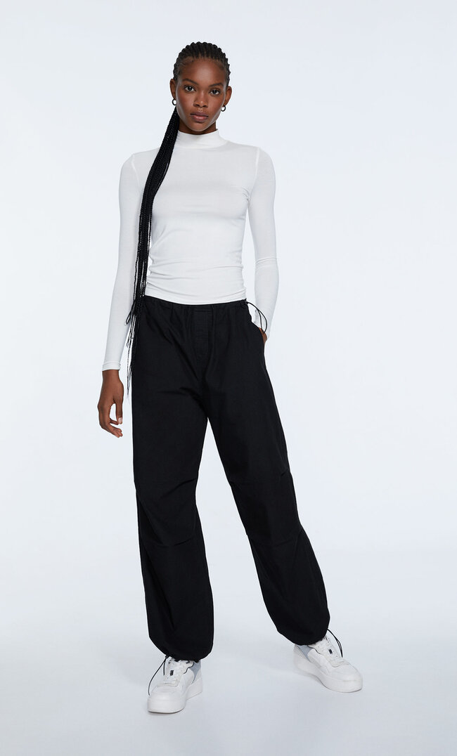 

Stradivarius Langarmshirt Mit Rollkragen Ecru Xl