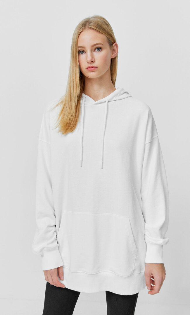 Stradivarius Sweat Oversize Écru M