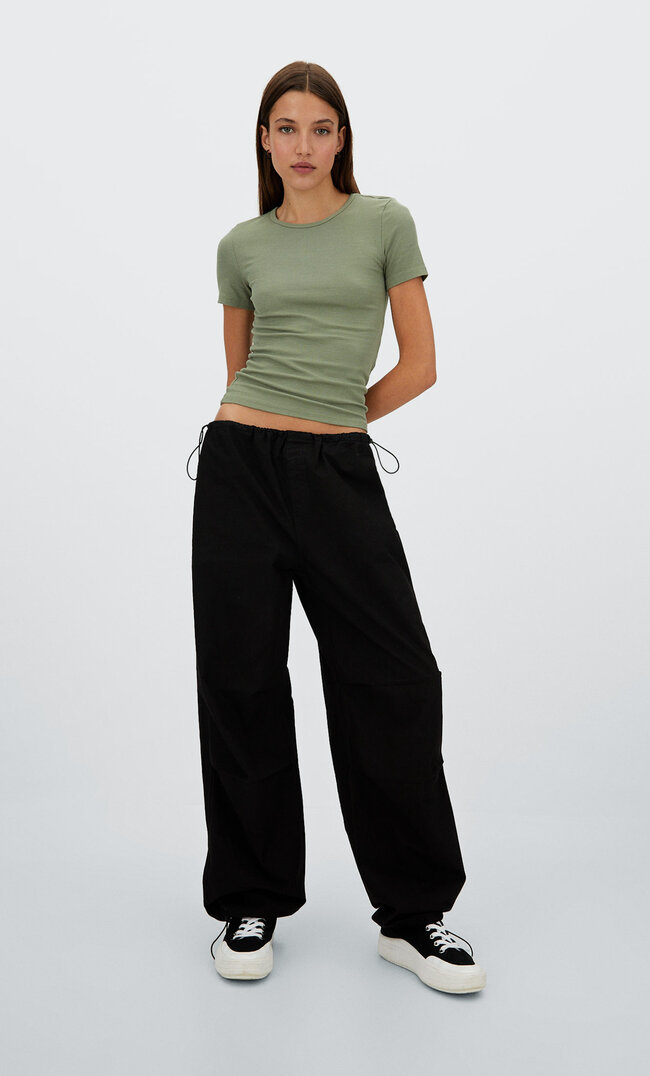 Stradivarius T-Shirt Khaki L