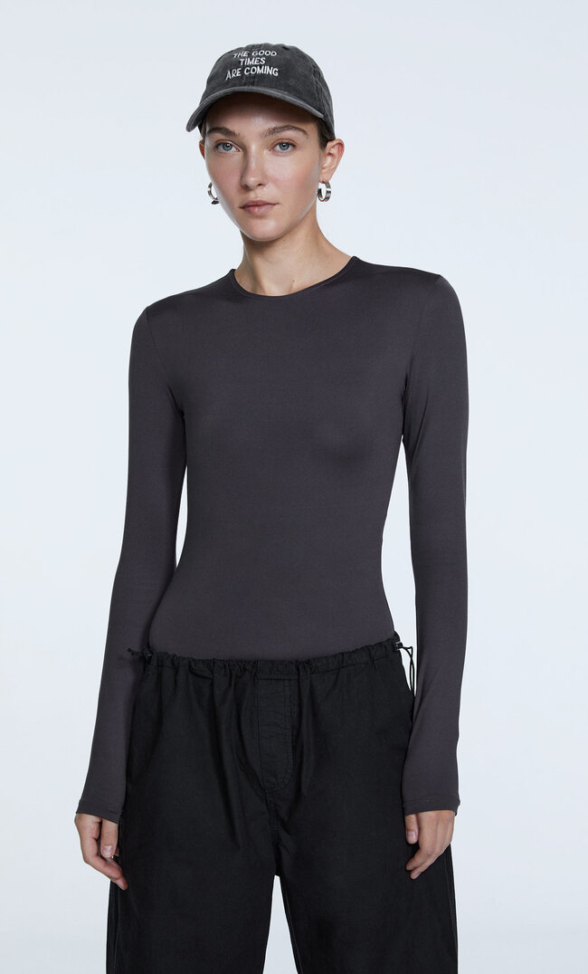 

Stradivarius Basic-Body Aus Polyamid Graumeliert S