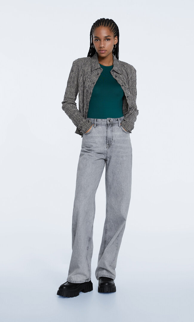 

Stradivarius Body Basic Z Poliamidu Butelkowo-Zielony M