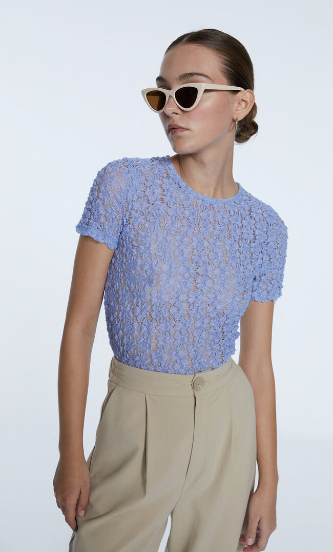 

Stradivarius T-Shirt En Dentelle Multicolor S