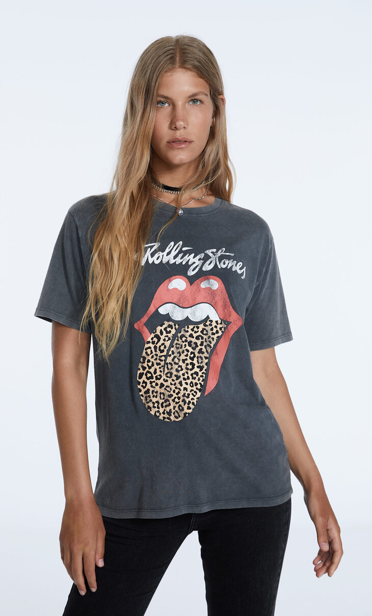 Hacer la cena artillería grosor Stradivarius - Rolling Stones T-shirt