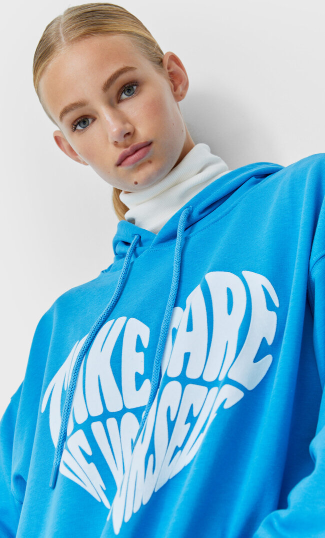 

Stradivarius Sweat Xl Capuche Turquoise M