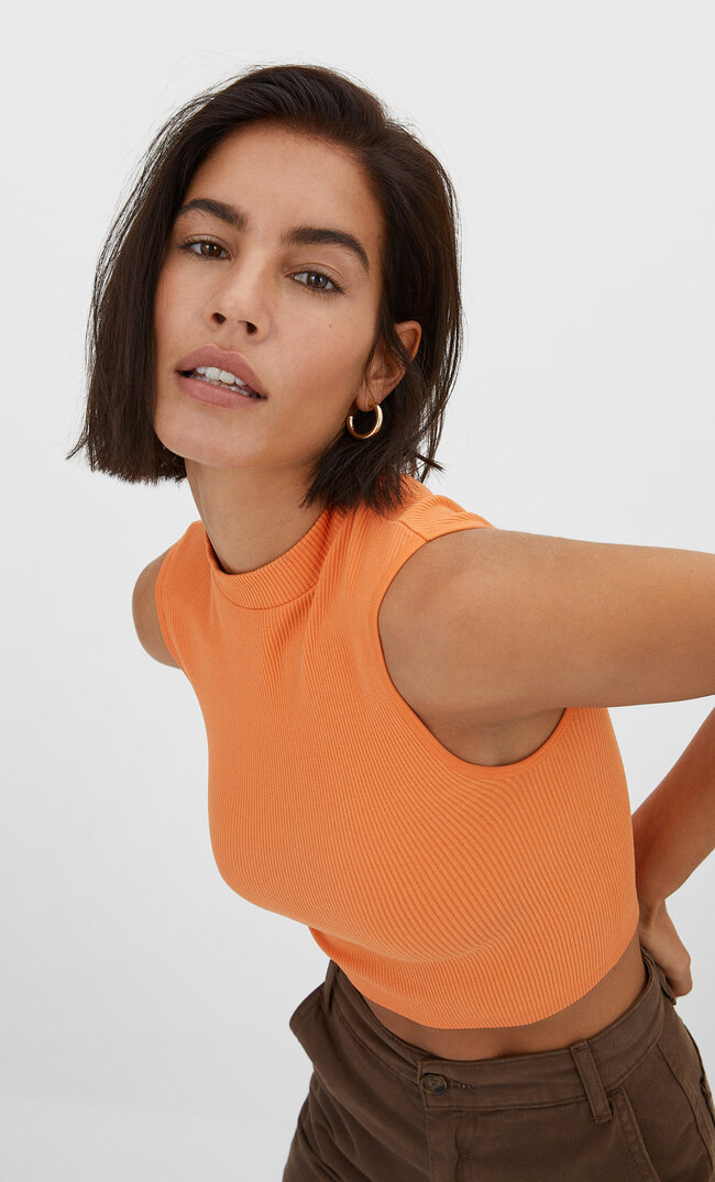 

Stradivarius Top Seamless Orange L