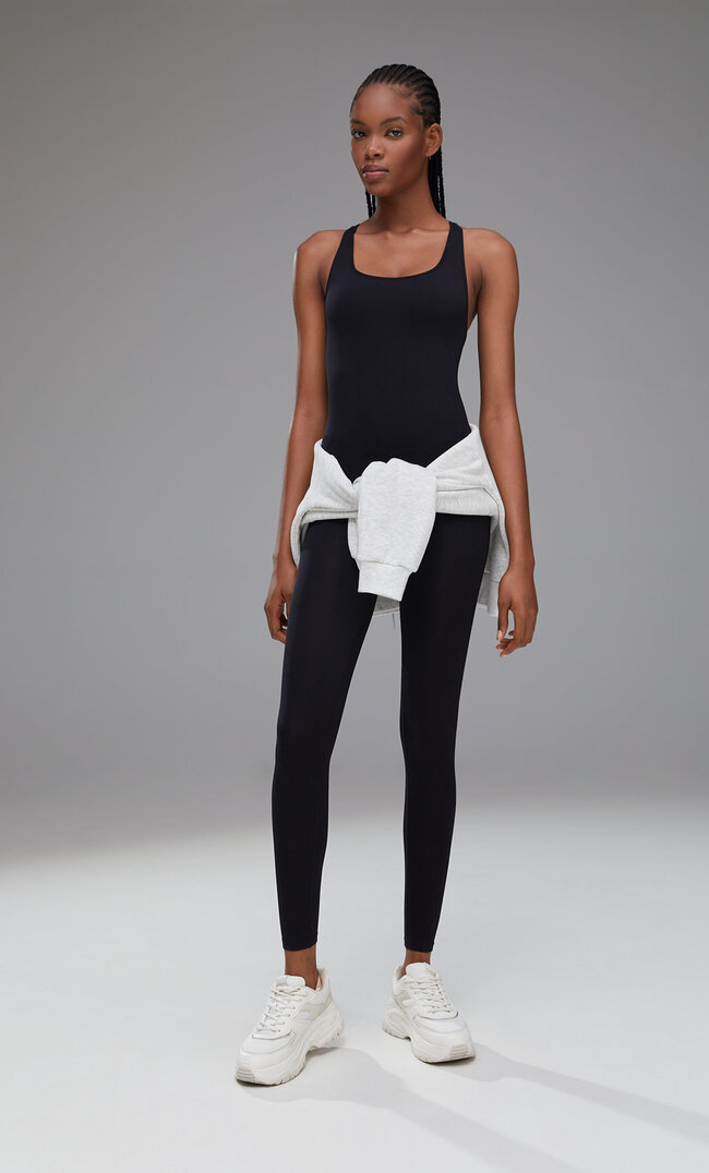 

Stradivarius Combinaison De Sport Sans Coutures Noir M