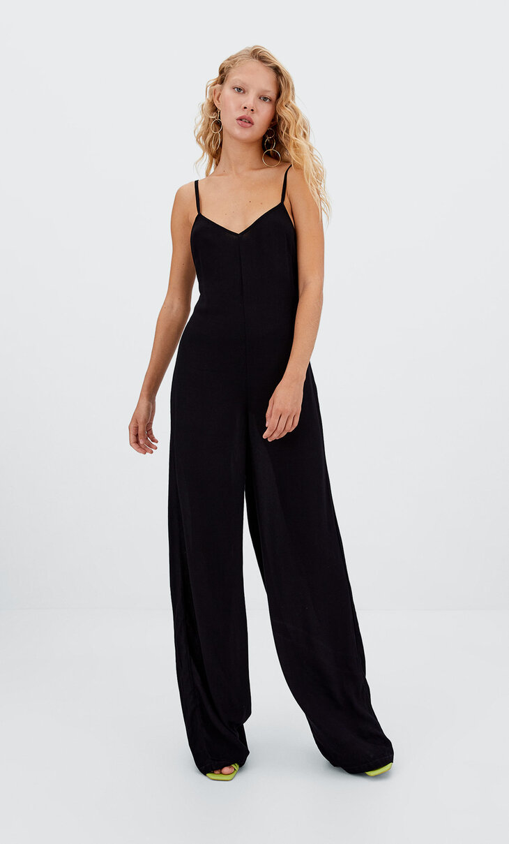Jumpsuit with criss-cross back
