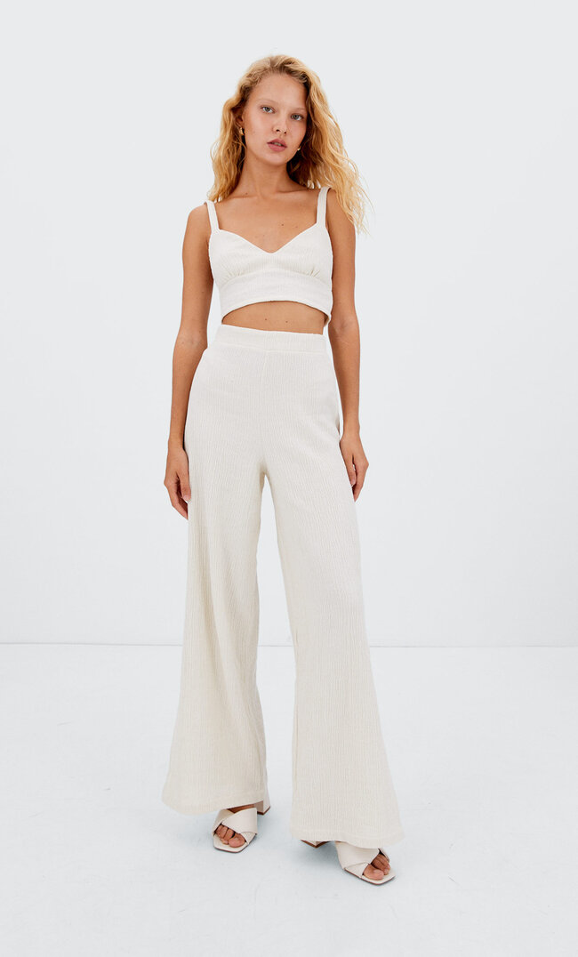 

Stradivarius Jupe-Culotte Écru Xs