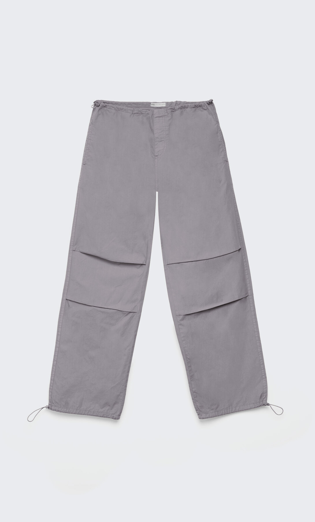 stradivarius parachute trousers