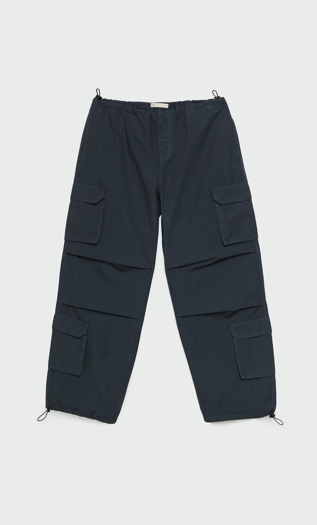 stradivarius parachute trousers
