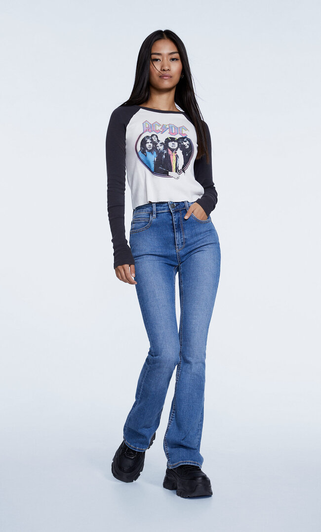 

Stradivarius Jean Flare Denim Bleu Clair Moyen 40