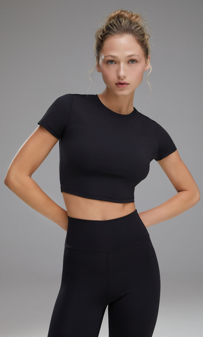 

Stradivarius Sport-Shirt Soft Touch Schwarz Xl