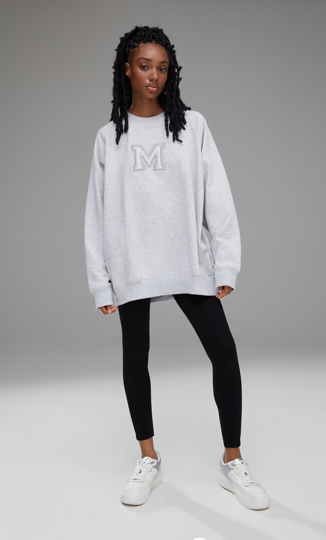 

Stradivarius Sweat De Sport Avec Empiècement Gris Mélangé L