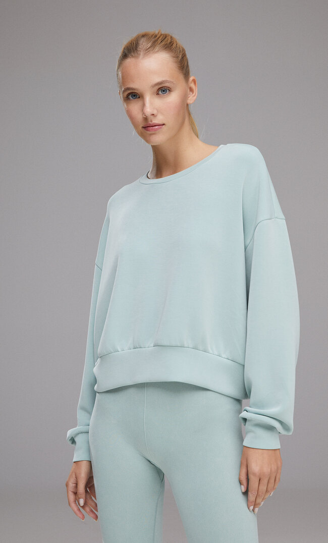 

Stradivarius Weiches Sportsweatshirt Aus Modal Grün S