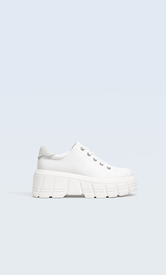 

Stradivarius Xl-Plateau-Sneaker Weiss 36