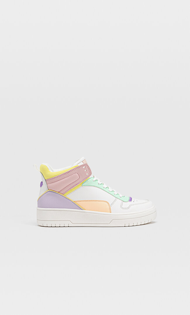 

Stradivarius Baskets Montantes Avec Empiècements Multicolore 37