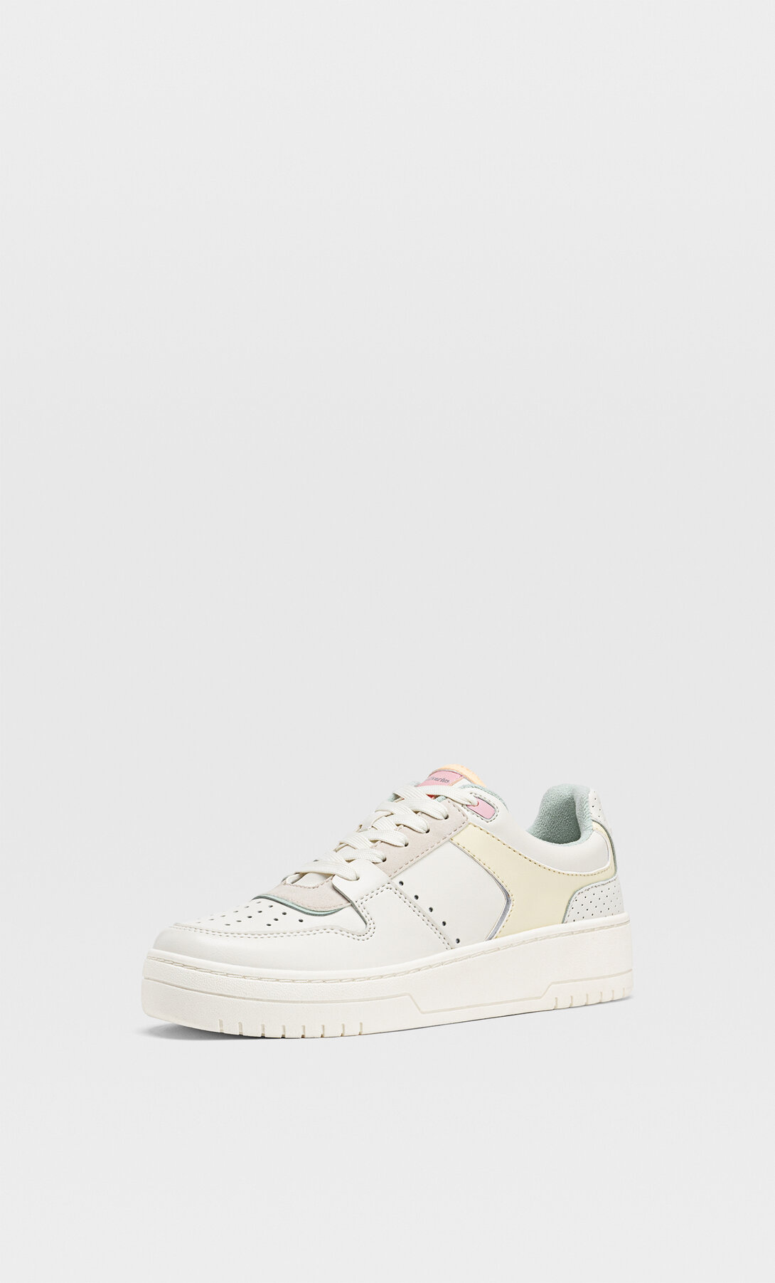 stradivarius white trainers