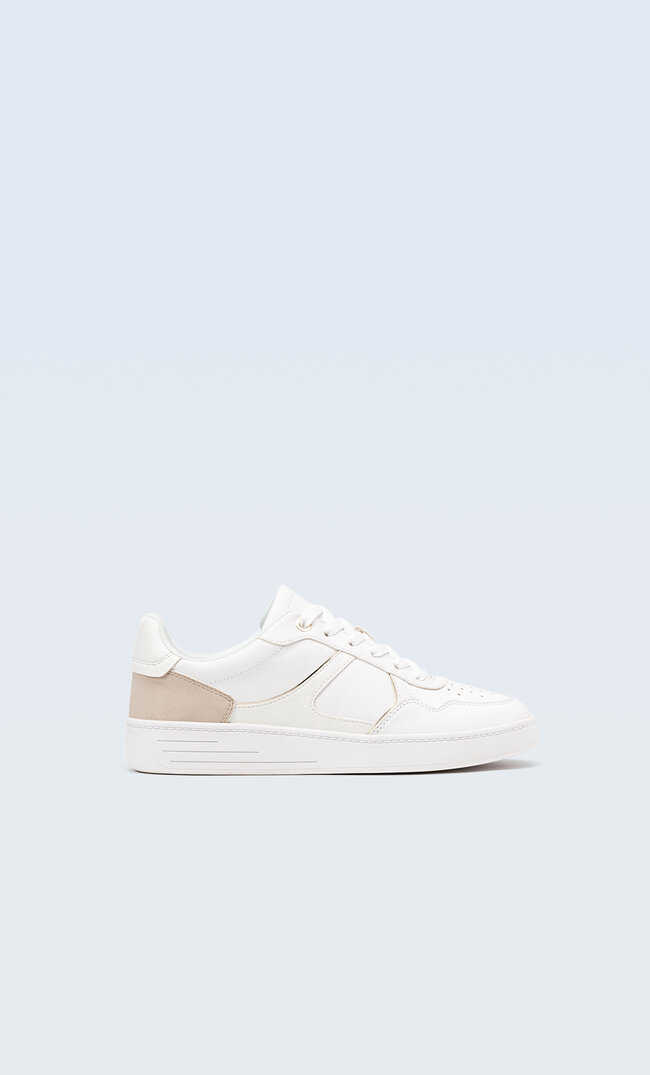 

Stradivarius Baskets Avec Empiècements Blanc 38
